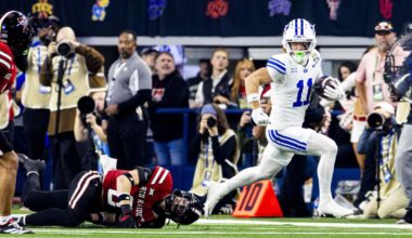 BYU wide receiver no longer with football team after rape charges