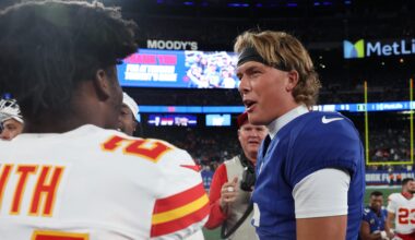 Jaxson Dart Reveals Travis Kelce Talk About Giants Coach