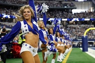 The Dallas Cowboys Cheerleaders performed before a Cowboys game against the Los Angeles...