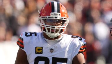Browns Urged to Trade Myles Garrett as Offensive Line Exodus Looms
