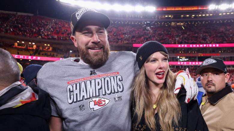 Taylor Swift and Travis Kelce.