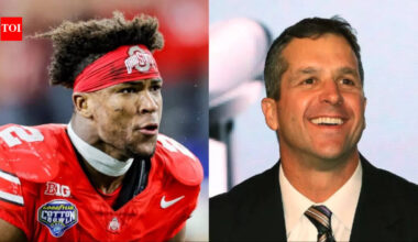 New York Giants head coach John Harbaugh has eyes on Ohio State safety Caleb Downs for 2026 NFL Draft | NFL News
