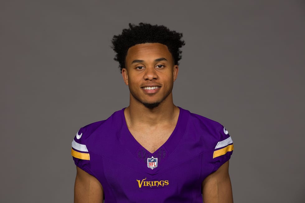 FILE - This is a 2025 photo of Rondale Moore of the Minnesota Vikings NFL football team.