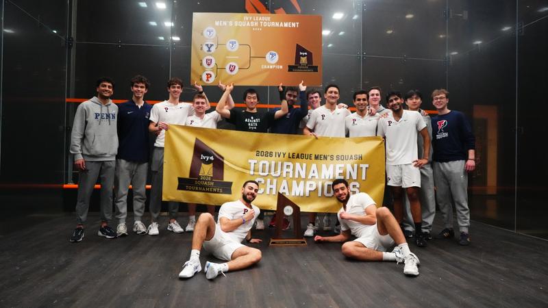 Men's Squash Nips #2 Seed Harvard For Inaugural Ivy Tournament Title, 5-4