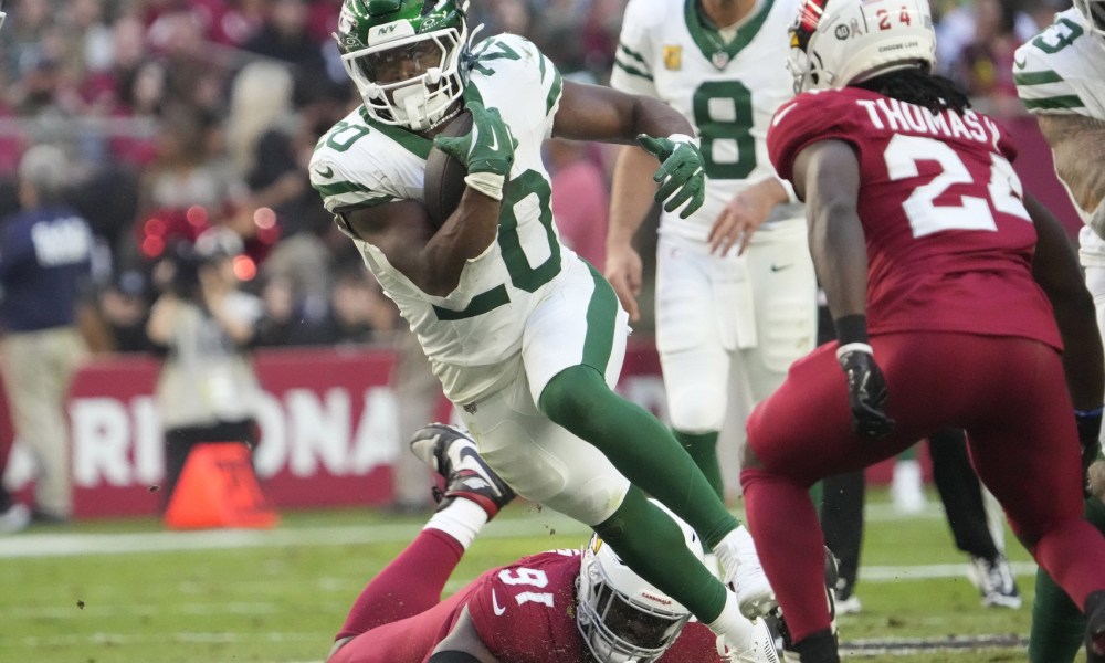 Arizona Cardinals Michael Carter released Breece Hall Alvin Kamara Tony Pollard NFL running back trades