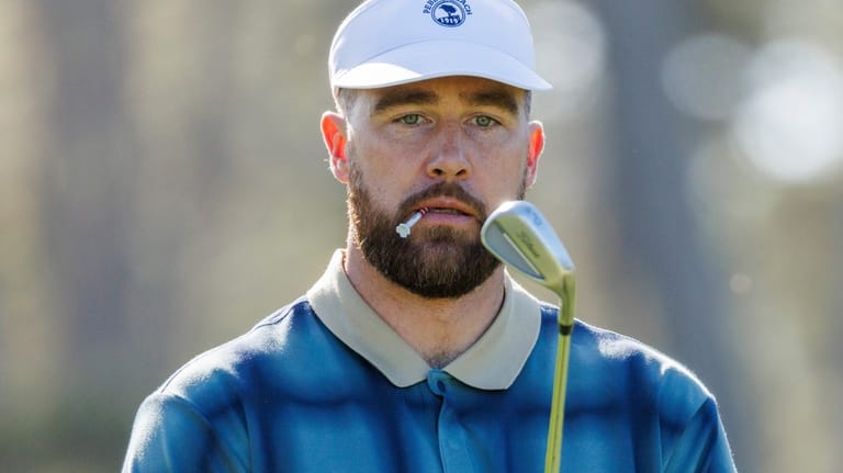 Travis Kelce of the Kansas City Chiefs on the 12th...