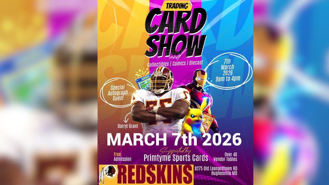 Former Washington Redskins Star Darryl Grant To Sign At Hughesville Card Show