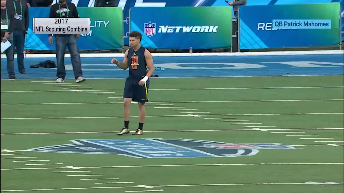 Throwback: Patrick Mahomes shows a glimpse of greatness at the 2017 NFL Scouting Combine