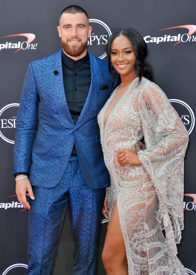 NFL player Travis Kelce and media personality Kayla Nicole attend The 2018 ESPYS Getty Images