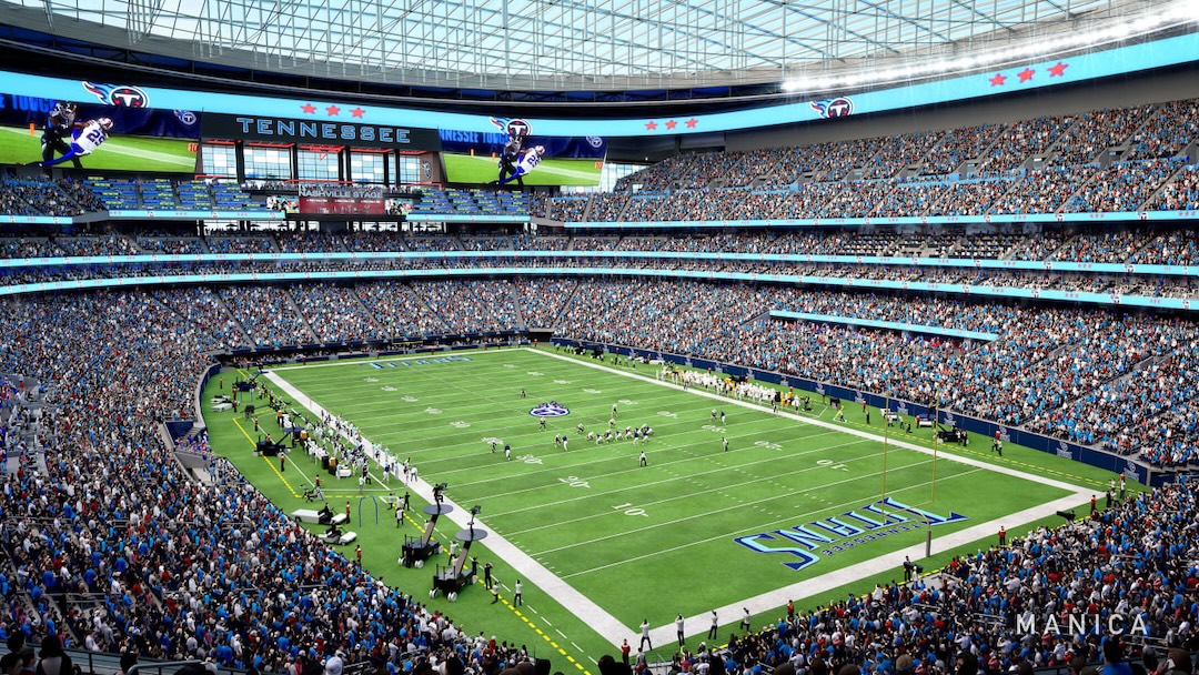 Artist rendering of New Nissan Stadium. Image: Tennessee Titans.