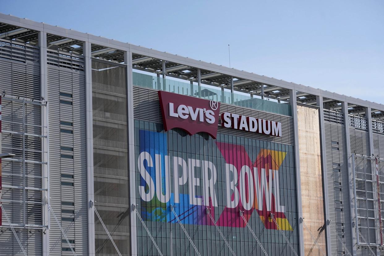 Kirby Lee-Imagn Images via Reuters - PHOTO: Levi's Stadium, the site of Super Bowl 60 between the New England Patriots and the Seattle Seahawks, Jan. 29, 2026, in Santa Clara, Calif.