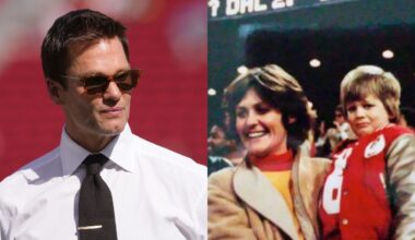 Washington tight end Jack Westover (TE15) talks to the media during the 2024 NFL Combine at Lucas Oil Stadium.