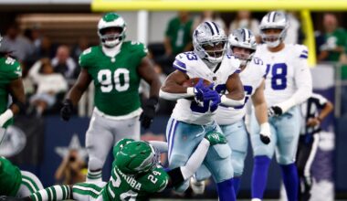 Cowboys agree to 3-year contract with RB Javonte Williams