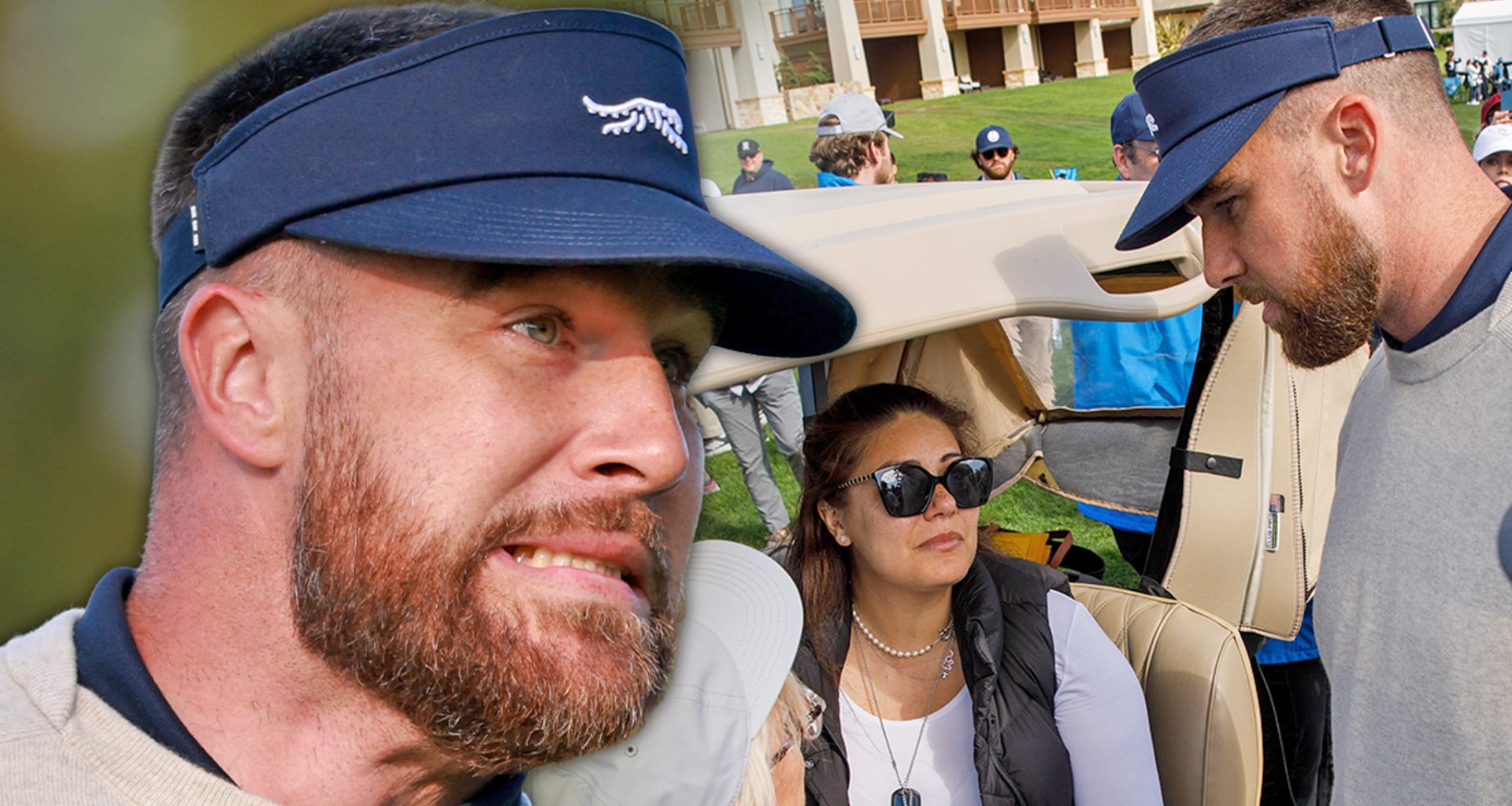 Travis Kelce Checks on Woman After Hitting Her with Golf Ball