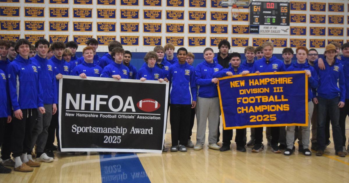 Gilford football team earns championship, sportsmanship banners | Local News