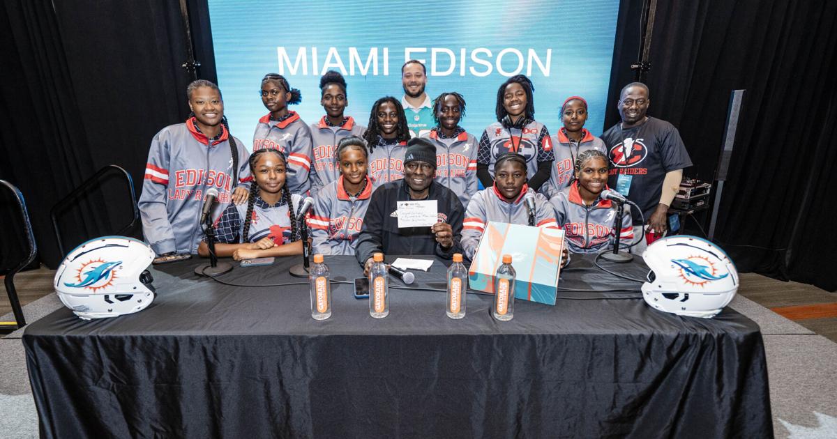Miami Dolphins host 2026 Girls Flag Football Media Day at Hard Rock Stadium | Originals