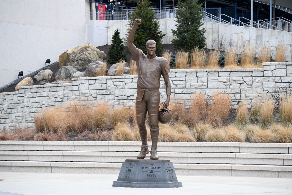 There is literally a statue of Tom Brady outside Gillette Stadium
