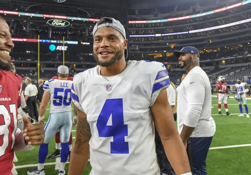 August 26, 2018: Dallas Cowboys quarterback Dak Prescott 4 before a preseason NFL American Football Herren USA football game between the Arizona Cardinals and the Dallas Cowboys at AT&T Stadium in Arlington, TX Arizona defeated Dallas 27-3 /CSM NFL 2018: Cardinals vs Cowboys Aug 26 – ZUMAcp2_ 20180826_zaf_cp2_057 Copyright: xAlbertxPenax