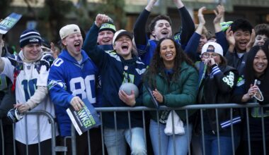Seattle's 12s celebrate Super Bowl champion Seahawks