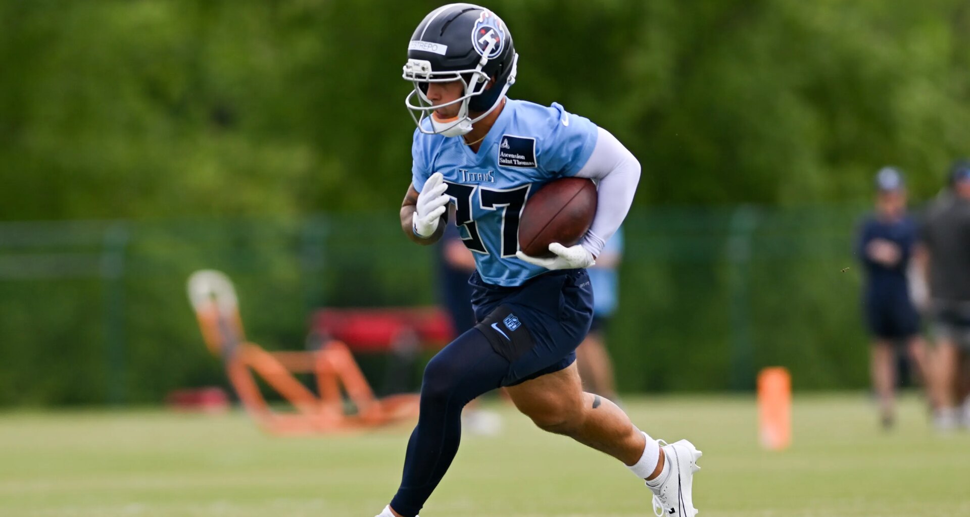 Titans' Xavier Restrepo put in offseason work