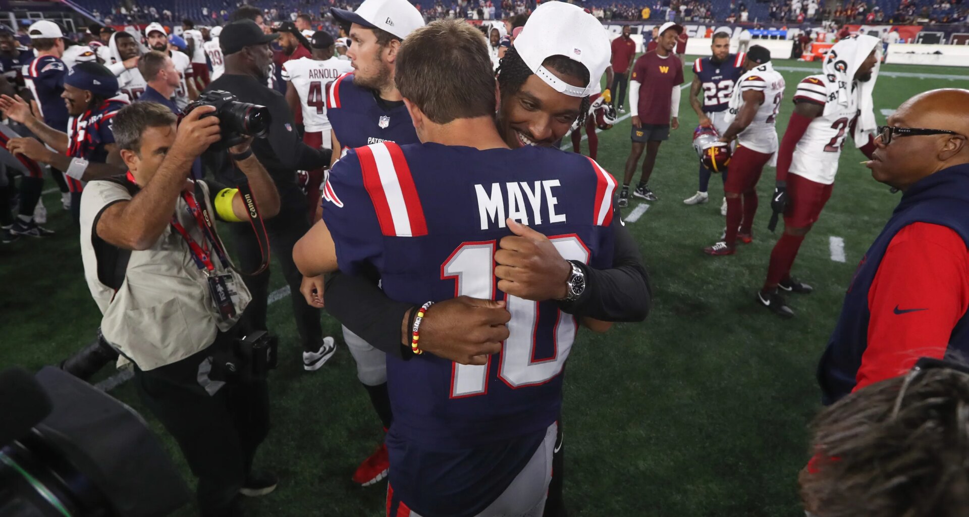 Jayden Daniels proud of Patriots' Drake Maye