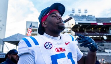 Ole Miss DL Zxavian Harris meets with 49ers