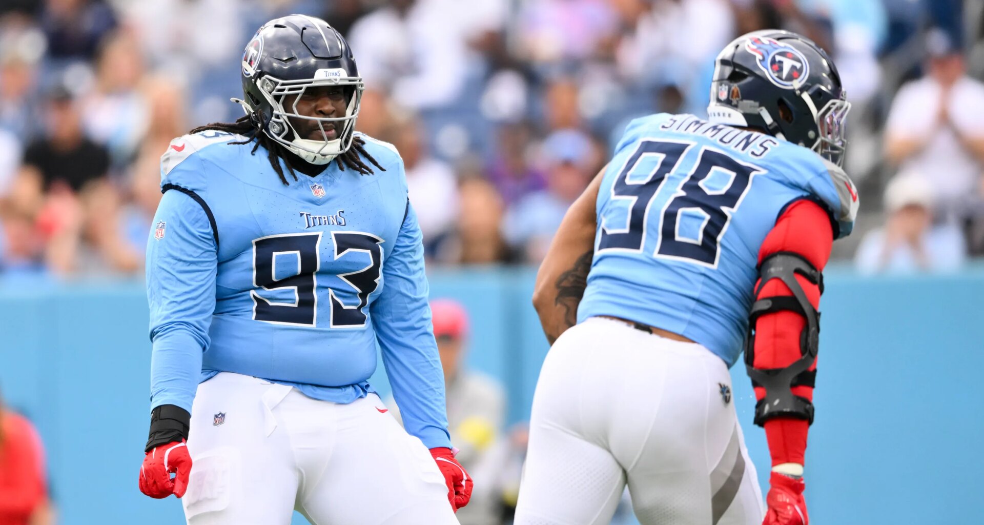 Titans' Jeffery Simmons offers high praise for T'Vondre Sweat: 'He's got it'