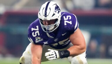 No. 62, Kansas State C Sam Hecht