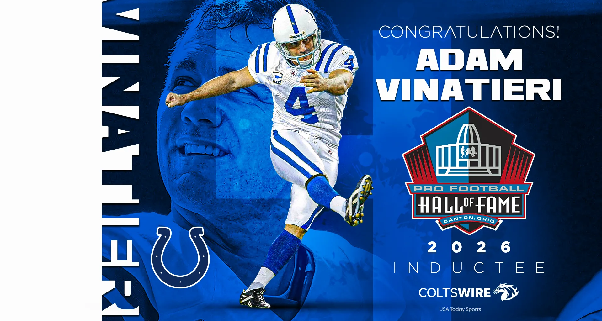 Colts' K Adam Vinatieri elected