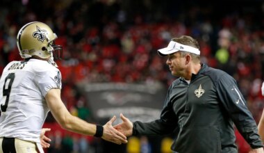 Sean Payton reacts to Drew Brees reaching Hall of Fame