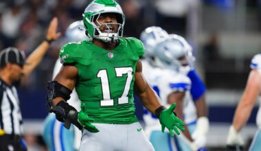 Nakobe Dean is predicted to join the Buccaneers in free agency