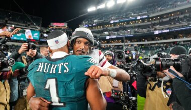 Commanders' QB Jayden Daniels compliments Eagles fans