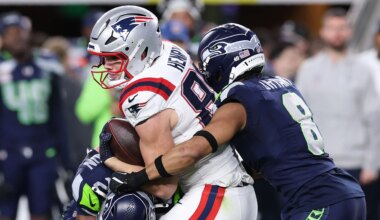 Where does New England stand at TE?