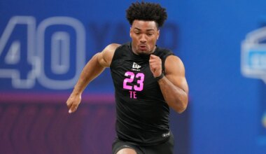 Best performers at tight end, including 40 times