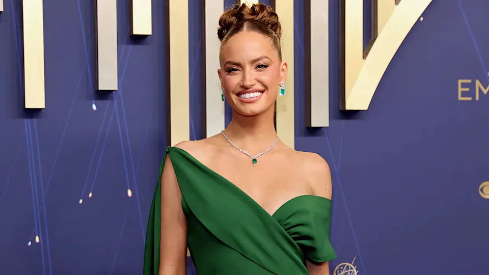 Haley Kalil at the 2025 Emmy Awards in Los Angeles in September 2025.