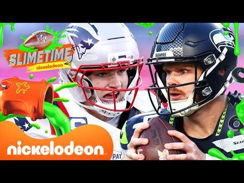 NickALive!: TOP Highlights from Seattle Seahawks & New England Patriots! 🏆🏈 | NFL Slimetime