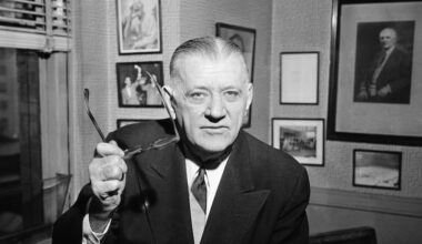In this Feb. 13, 1957, file photo, NFL Commissioner Bert Bell gestures in his office in Philadelphia. His creation, the NFL draft, has become an industry unto itself and the league's third-most popular annual event behind the Super Bowl and opening weekend.