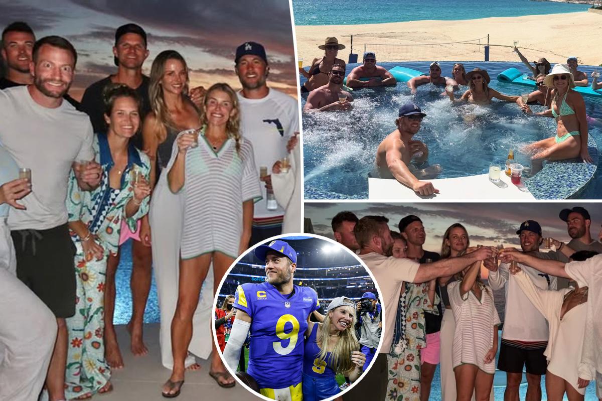 LA Rams' Sean McVay, Matthew Stafford party with wives in Cabo