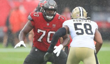 Bucs Lt Ben Chukwuma And Saints Lb Mike Rumph