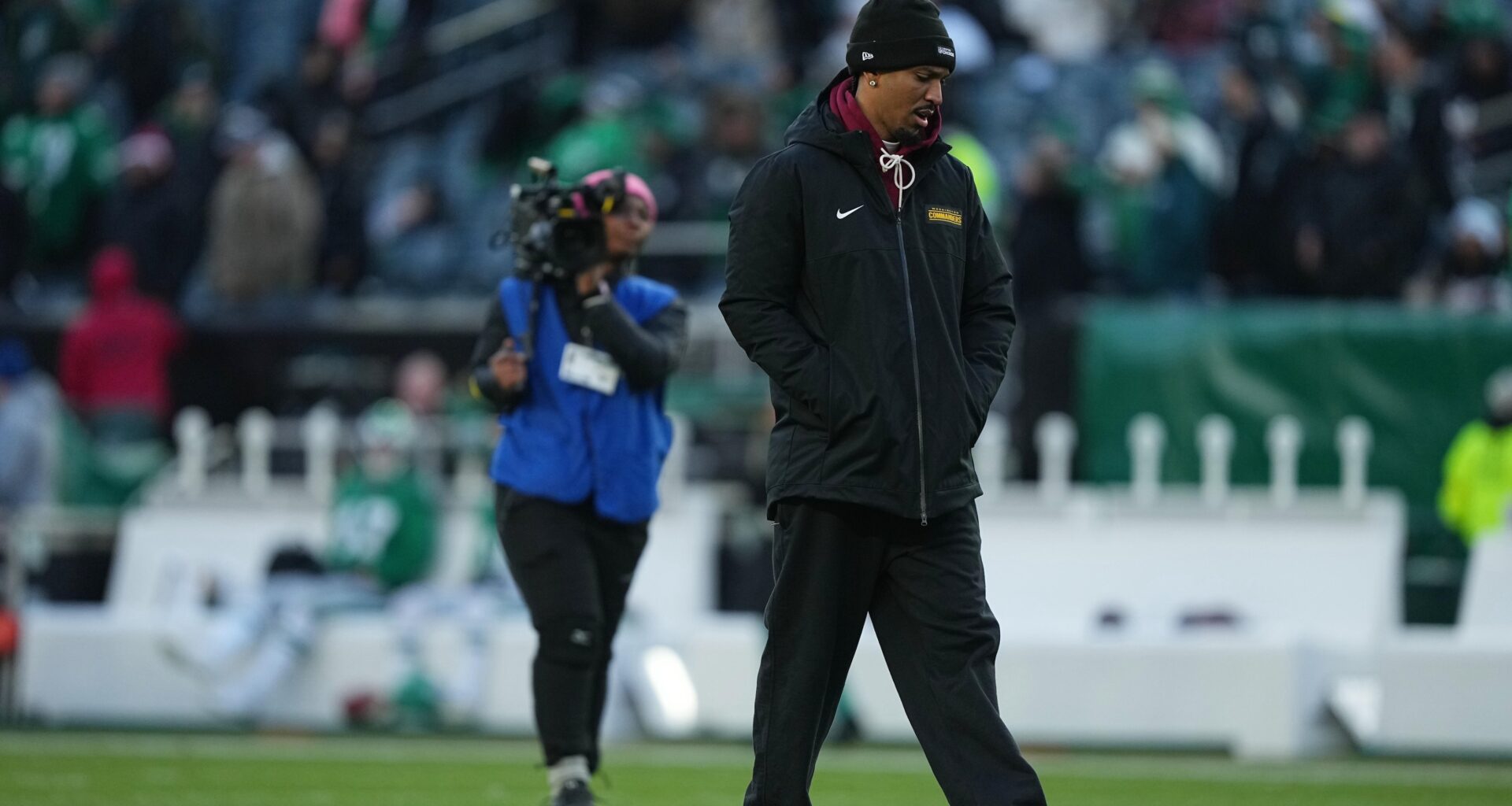 Jayden Daniels Explains Why He Loves Eagles Fans on Video Amid Commanders Rivalry