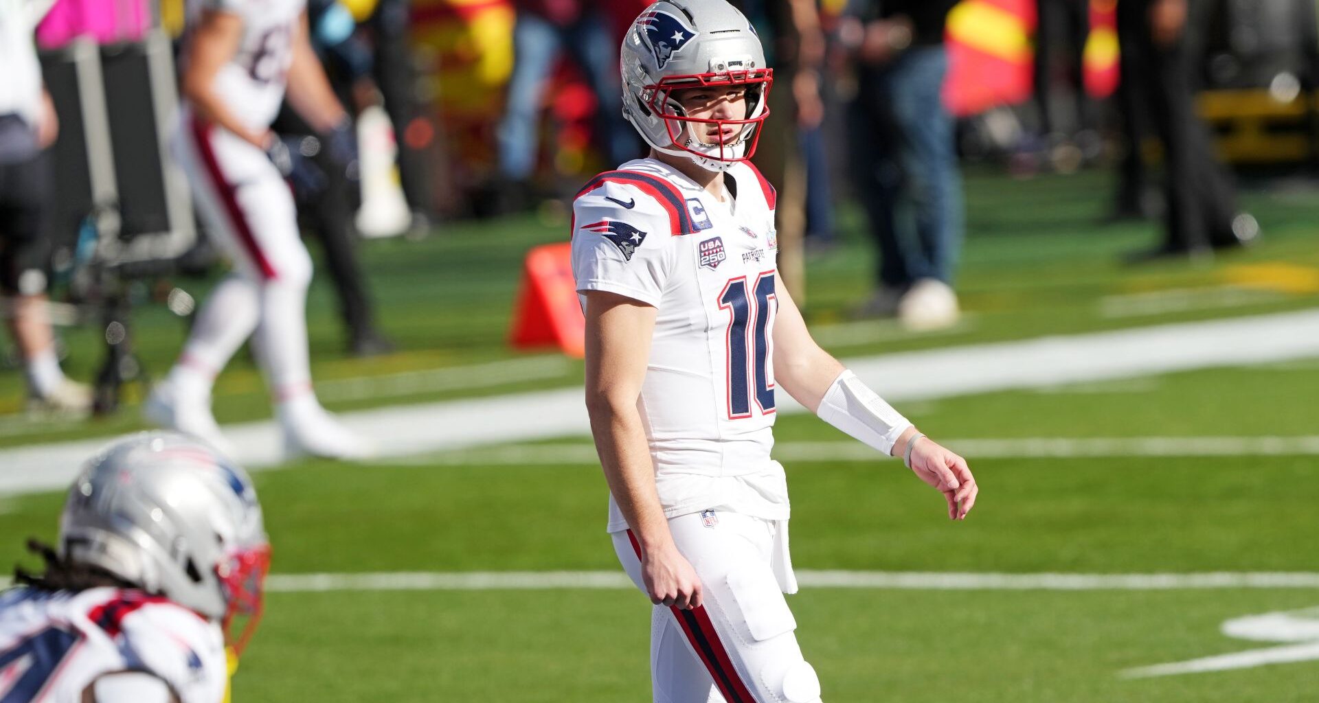 Nick Wright Gives Drake Maye Cruel New Nickname After Super Bowl Loss