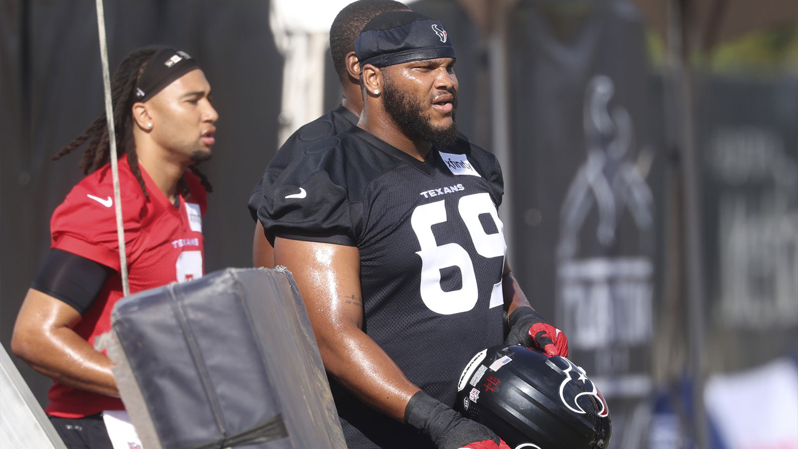 Houston Texans guard Ed Ingram (69) during training camp at Houston Methodist Training Center. 
