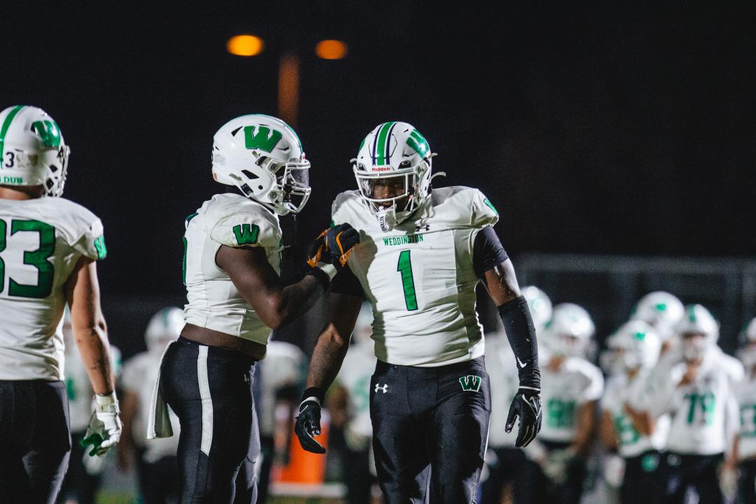 Drew Harris (1) of Weddington. Weddington defeats Cuthbertson 33-7 on Friday, October 25, 2024. Weddington advances to 8-0, and Cuthbertson falls to 6-3. ( Photo by: Michael Mann Jr./HighSchoolOT )