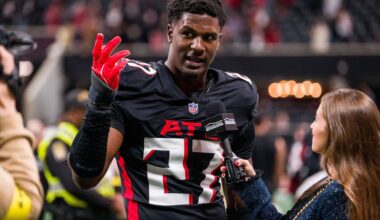 Falcons face new questions about Pearce’s future as pass-rush leader faces charges