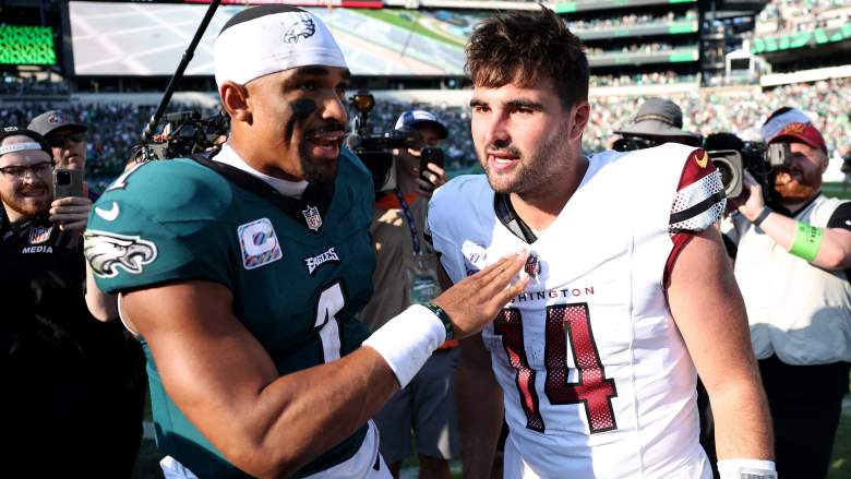 Jalen Hurts and Sam Howell