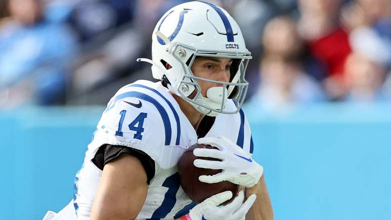 Alec Pierce #14 of the Indianapolis Colts could be a Cowboys free-agent target.