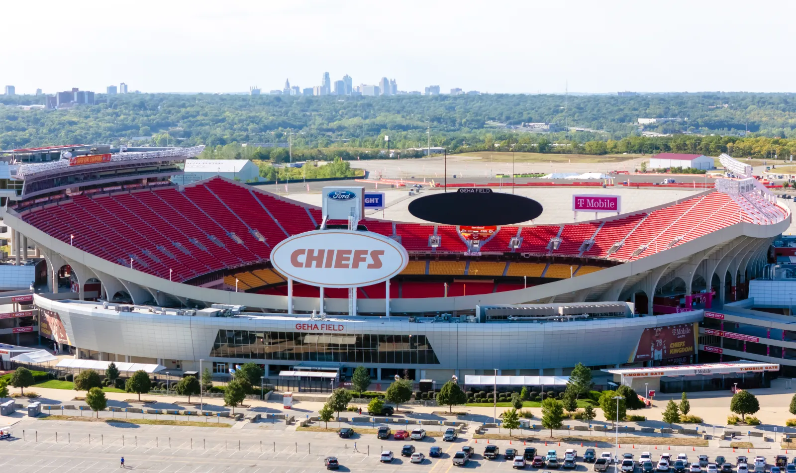 Arrowhead Stadium, home of the Kansas City Chiefs