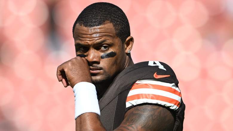 Deshaun Watson will be in the running for the Browns' starting quarterback job.