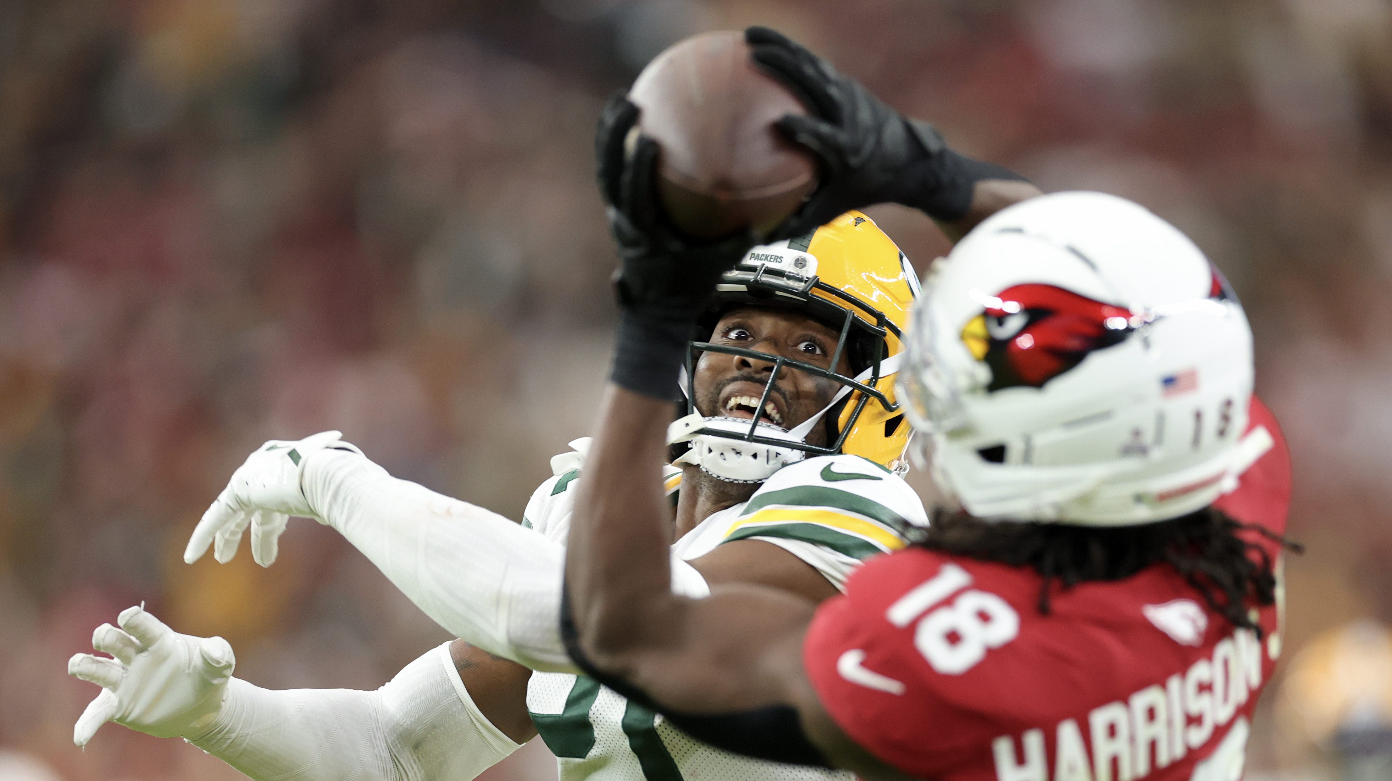 Nate Hobbs Marvin Harrison Jr. Green Bay Packers Arizona Cardinals