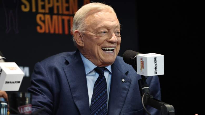 ARLINGTON, TEXAS - NOVEMBER 3: Jerry Jones speaks during Stephen A. Smith Broadcasts His SiriusXM Mad Dog Sports Radio Show Live at Texas Live! on November 3, 2025 in Arlington, Texas. (Photo by Omar Vega/Getty Images for SiriusXM)